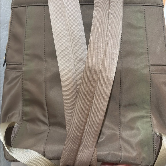 Michael Kors Taupe Nylon Backpack with Gold Hardware - Picture 6 of 6